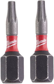 Bity udarowe Milwaukee  Shockwave Impact T10 25mm - 2 sztuki