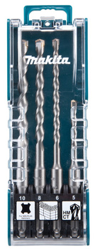 Zestaw wierteł SDS-Plus 4 sztuki 5/6/8/10 mm Makita D-74136