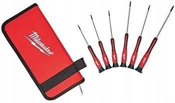 Zestaw wkrętaków precyzyjnych PH/płaskie 6el Milwaukee