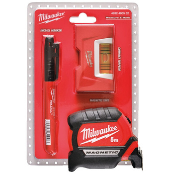 Zestaw dla spawaczy poziomica taśma miernicza marker Milwaukee 4932480552
