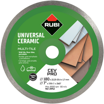 Tarcza diamentowa Rubi CEV 180 Pro do płytek ściennych