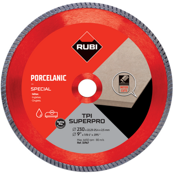 Tarcza diamentowa Rubi TPI 230 Superpro do ukosowania