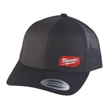 Czapka z daszkiem z siatką trucker czarna Milwaukee 4932493107