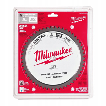 Tarcza do metalu 203x3/32" 50 zębów Milwaukee 48404520
