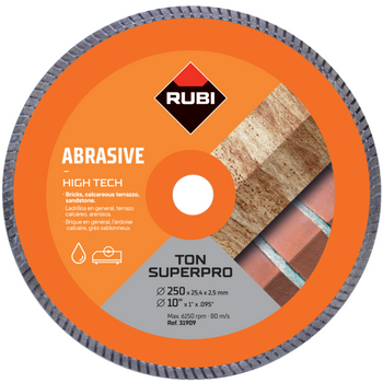 Tarcza diamentowa Rubi TON 250 Superpro do materiałów ściernych