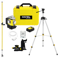 Laser krzyżowy Nivel System CLX3G z zieloną wiązką + Statyw SJJ-M1 + tyczka LP-36