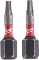 Bity udarowe Milwaukee  Shockwave Impact T10 25mm - 2 sztuki