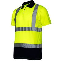 Koszulka polo ostrzegawcza Lahti Pro żółta, rozmiar 2XL