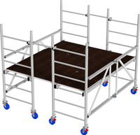 Aluminiowe rusztowanie jezdne z szeroką platformą ProTec XS-P KRAUSE Monto 2,90m