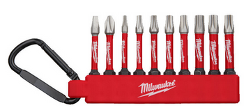 Zestaw bitów udarowych SHOCKWAVE brelok 10 elementów Milwaukee 4932492939