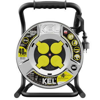 KEL Przedłużacz bębnowy, specjalistyczny, Heavy Duty 3X2,5/H05RR-F 40 m