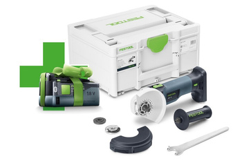 FESTOOL Szlifierka kątowa akumulatorowa 18V AGC 18-125 EB-Basic-5,0 Akumulator GRATIS