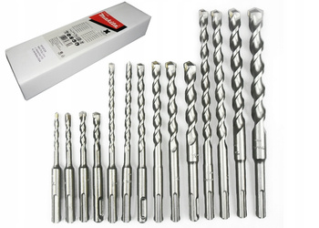 WIERTŁA DO BETONU ZESTAW WIERTEŁ SDS-PLUS 14SZT. 5-16 mm MAKITA D-71956