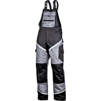 Spodnie robocze ogrodniczki Lahti Pro czarno-szare, rozmiar 3XL