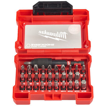 Zestaw bitów SHOCKWAVE  32 elementy Milwaukee 4932464240