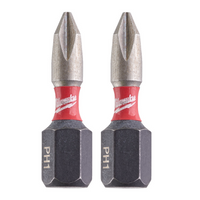 Bity udarowe Milwaukee  Shockwave Impact PH1 25mm - 2 sztuki