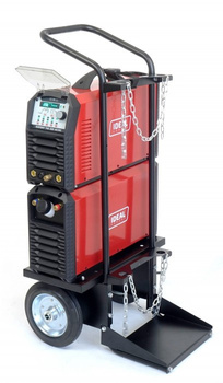 Spawarka inwertorowa EXPERT TIG 220 AC/DC PULSE W z uchwytem tig ze zdalną regulacją + chłodnica, wózek IDEAL