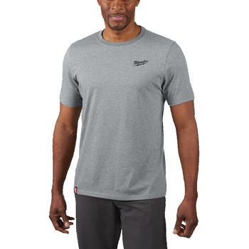 Koszulka z krókim rękawem M szara T-shirt Milwaukee HT SS GR rozm. L