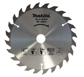 Tarcza tnąca HM 165x20mm Makita D-03333