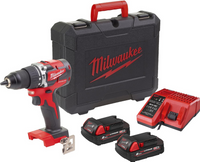 Bezszczotkowa wiertarko-wkrętarka udarowa Milwaukee M18CBLPD-202C 4933464320