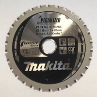Tarcza tnąca Makita B-69266 do metalu 136x20mm 30Z