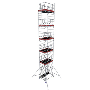 Aluminiowe rusztowanie jezdne o poszerzonej konstrukcji KRAUSE Monto ProTec XXL 11,30m 13,30m