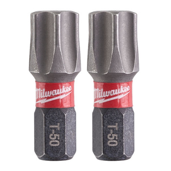 Bity udarowe Milwaukee  Shockwave Impact TX50 25mm - 2 sztuki