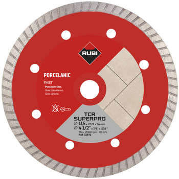 Tarcza diamentowa Rubi TCR 115 Superpro do gresu porcelanowego