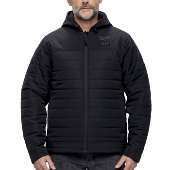 Kurtka podgrzewana pikowana czarna z kapturem HEXON M12 HPJBL3-0 Milwaukee rozm. L (4932493839)