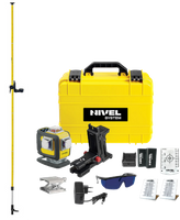 Fioletowy laser krzyżowy NIVEL SYSTEM CL4D-P + Tyczka LP-36